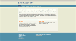 Desktop Screenshot of bettekaiser.com